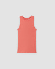 The Luxe Rib Racerback Tank | Coral
