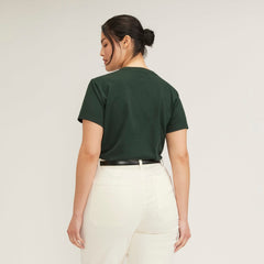 The Box-Cut Tee in Essential Cotton | Scarab | No Pocket