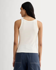 The Shimmy Scoop-Neck Tank | Bone