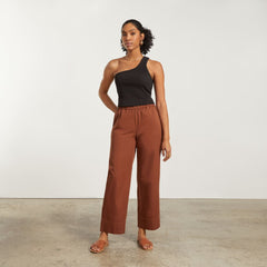 The Ribbed One-Shoulder Tank | Black