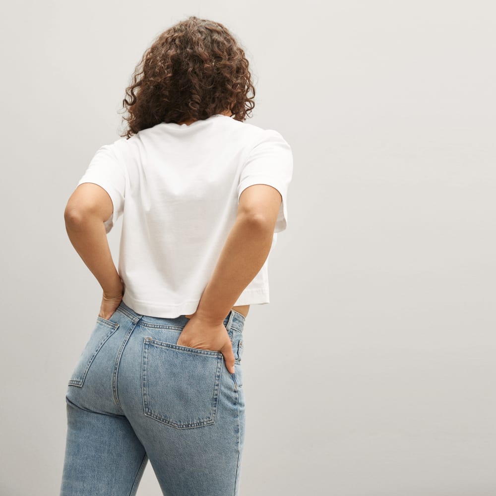 The Organic Cotton Cropped Tee | White