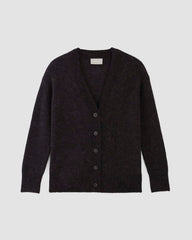 The Alpaca Oversized Cardigan | Heathered Black