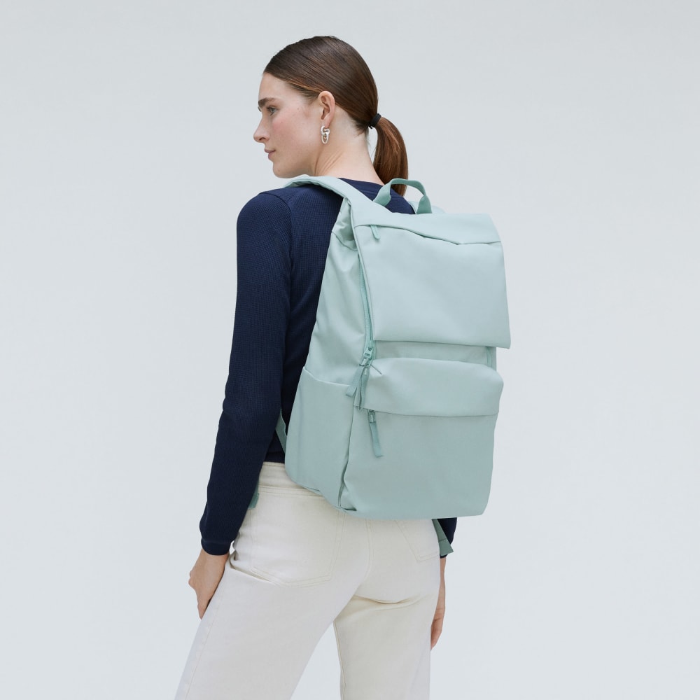 The ReNew Transit Backpack | White Sage / Green Millieu