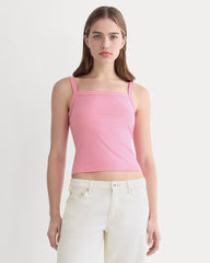 The Essential Square-Neck Tank | Deep Pink