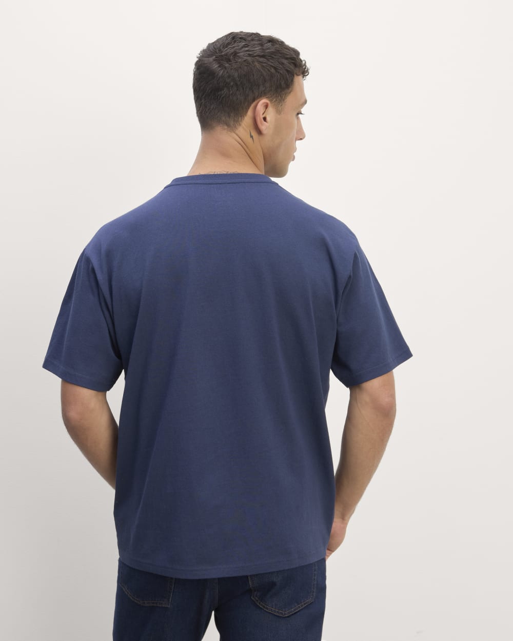The Premium-Weight Relaxed Crew | Uniform | Navy