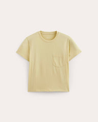 The Box-Cut Tee in Essential Cotton | Banana Crepe | Pocket