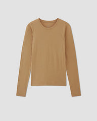 The Organic Cotton Long-Sleeve Crew | Tiger's Eye