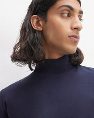 The Organic Cotton Long-Sleeve Turtleneck | Deep Navy