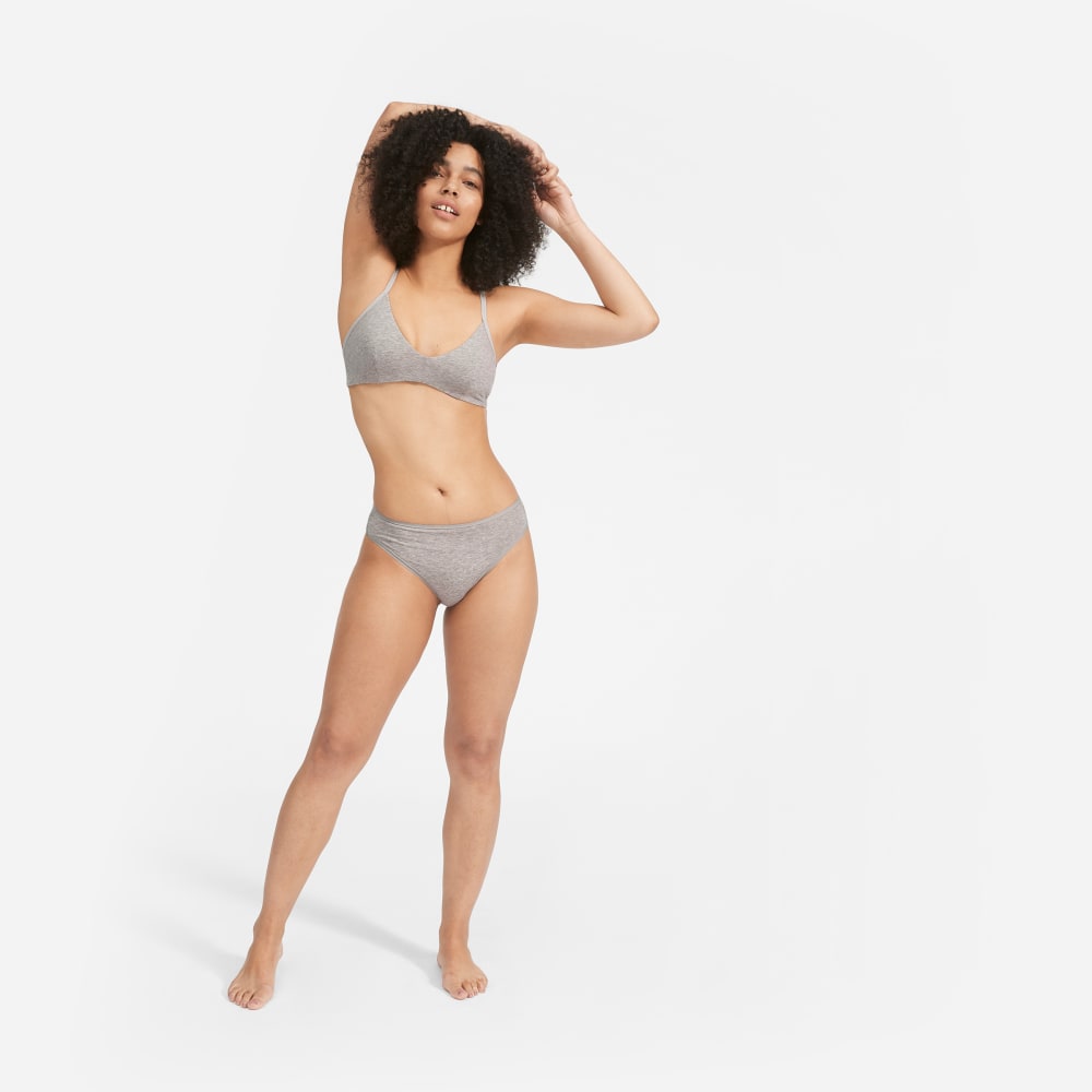 The Cotton Bralette |  Heathered Grey