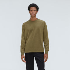 The Premium-Weight Long-Sleeve Crew | Uniform | Olive