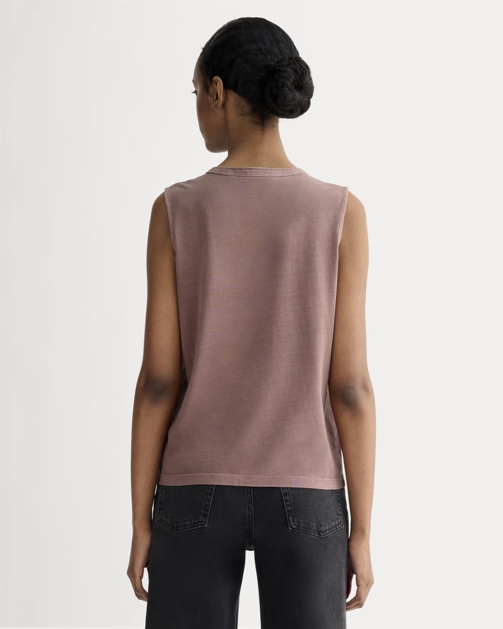 The Boyfriend Tank in Essential Cotton | Brown Garment Dye