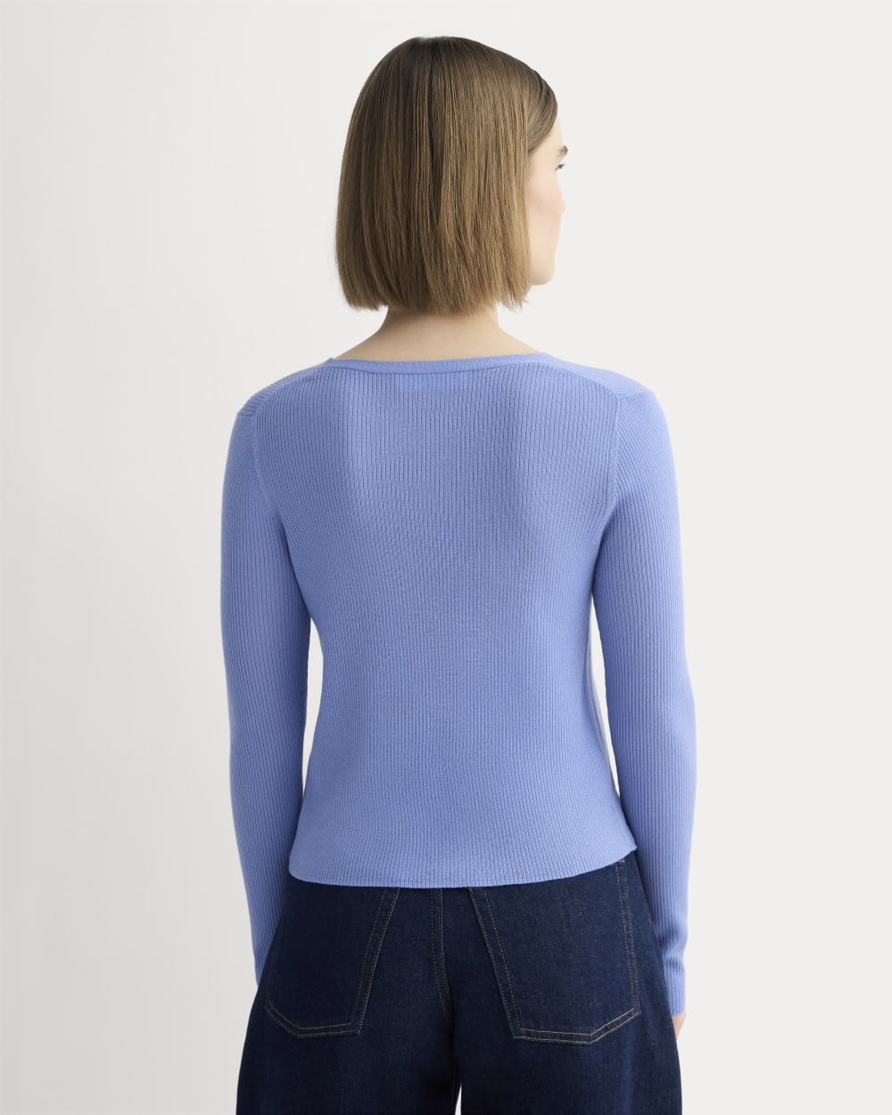 The Cardigan in Ultrasoft Merino | Bluebell
