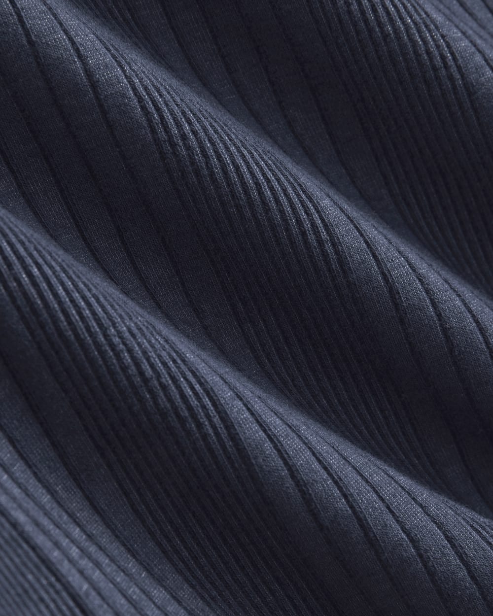 Lounge Rib Cropped Shirt | Navy