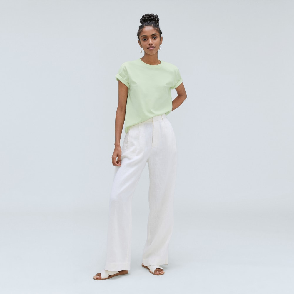 The Box-Cut Tee in Essential Cotton | Seafoam Green | No Pocket