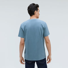 The Organic Cotton V-Neck Tee | Greyish Blue