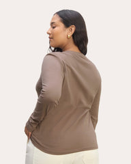 The Slim Long-Sleeve Crew in Essential Cotton | Clay