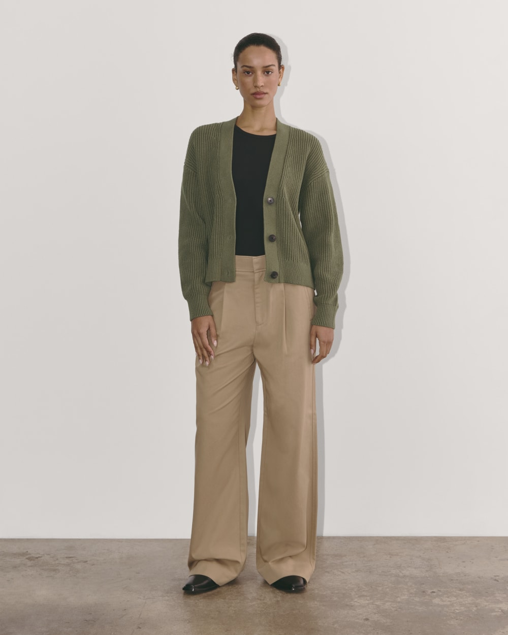 The Boxy Cardigan in Everyday Cotton | Kalamata