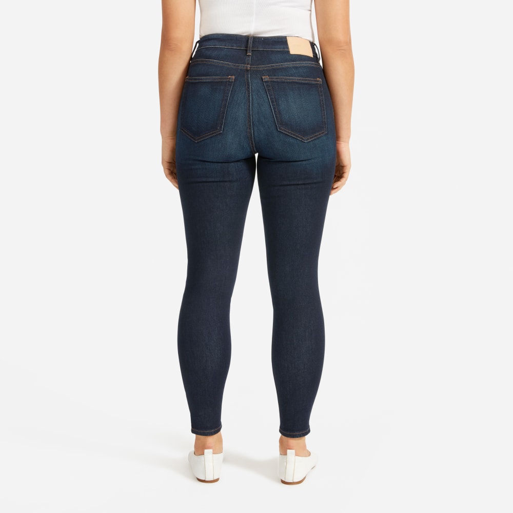 The Curvy Authentic Stretch High-Rise Skinny Jean | Dark Blue Wash | 28.5" Inseam