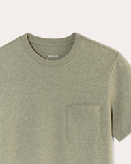 The Premium-Weight Pocket Tee | Uniform | Heather Sage Green