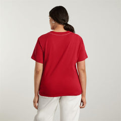 The Vintage V-Neck Hemp Tee | Goji Berry