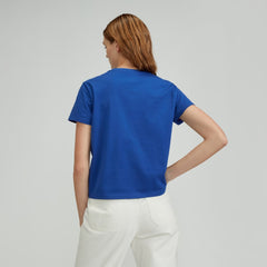 The Box-Cut Tee in Essential Cotton | Mazarine Blue | No Pocket