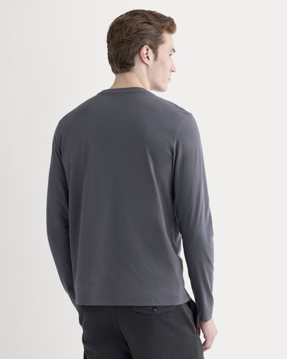 The Essential Organic Long-Sleeve Tee | Graphite