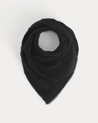 The Cashmere Feather Scarf | Black