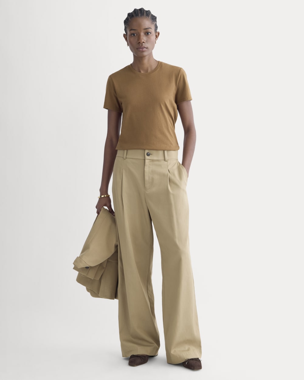 The Slim Crew in Essential Cotton | Toffee
