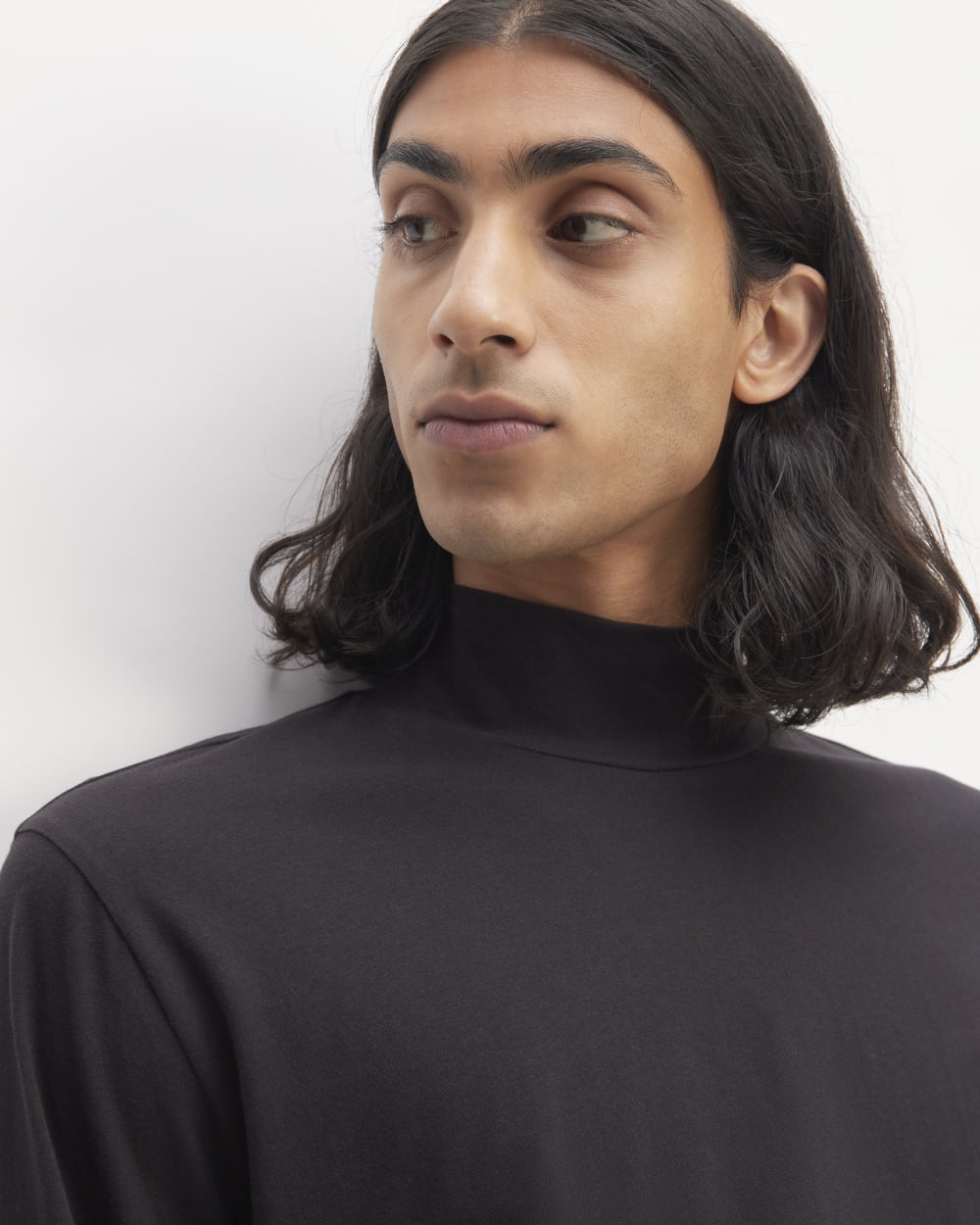 The Organic Cotton Long-Sleeve Turtleneck | Black