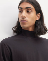The Organic Cotton Long-Sleeve Turtleneck | Black