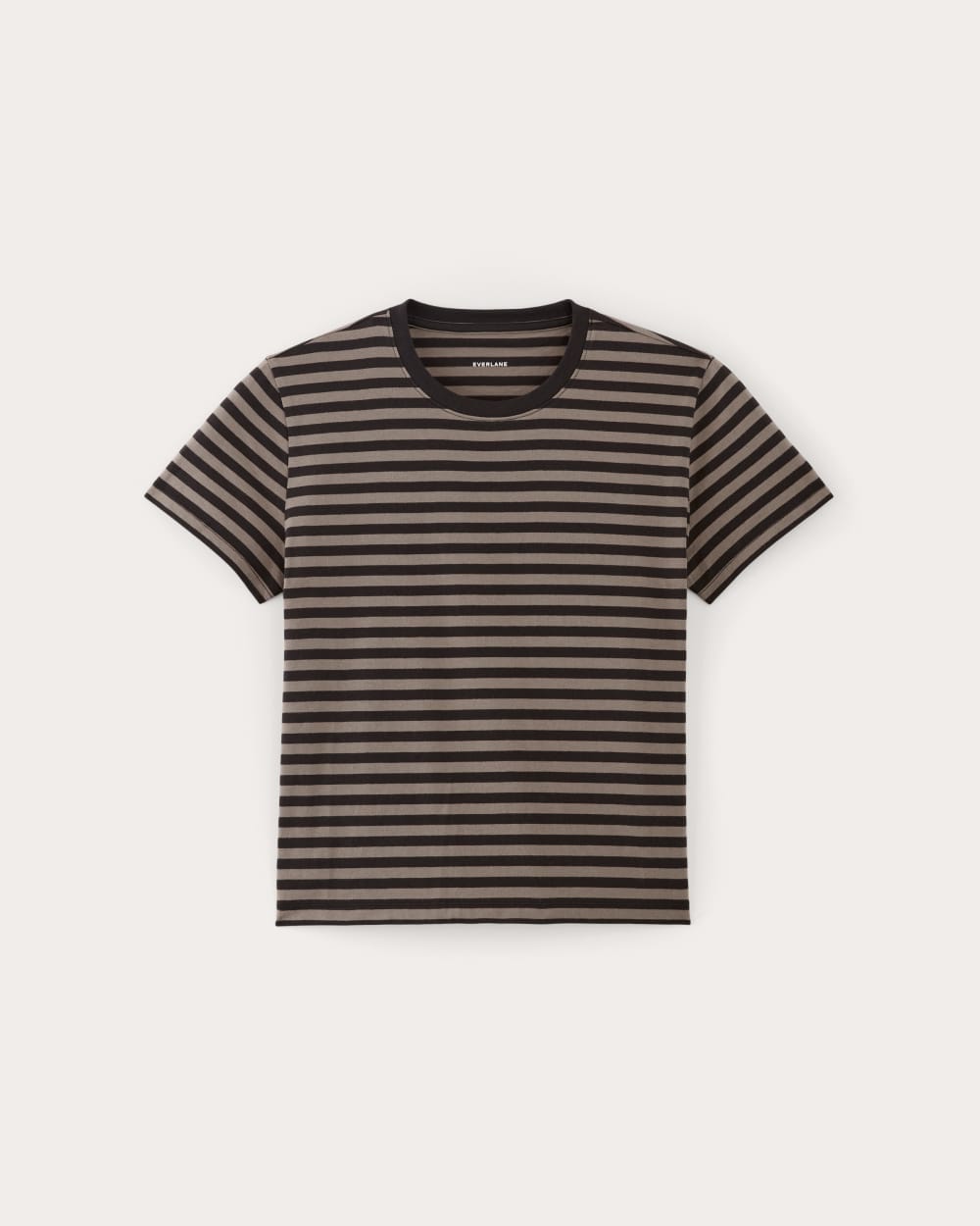 The Box-Cut Tee in Essential Cotton | Artist Clay / Black | No Pocket