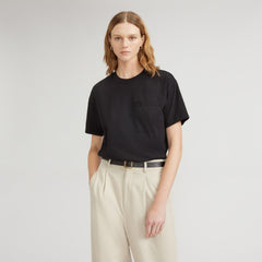 The Organic Cotton Relaxed Pocket Tee | Black