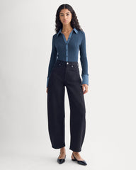 Cozy Rib Button-Up | Mood Indigo