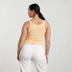 The Pima Micro-Rib Short Tank | Melon