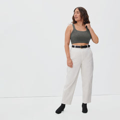 The Cozy-Stretch Tank | Heathered Charcoal