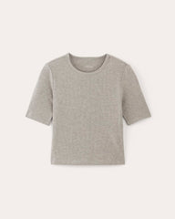 The Shimmy Tee | Heathered Grey