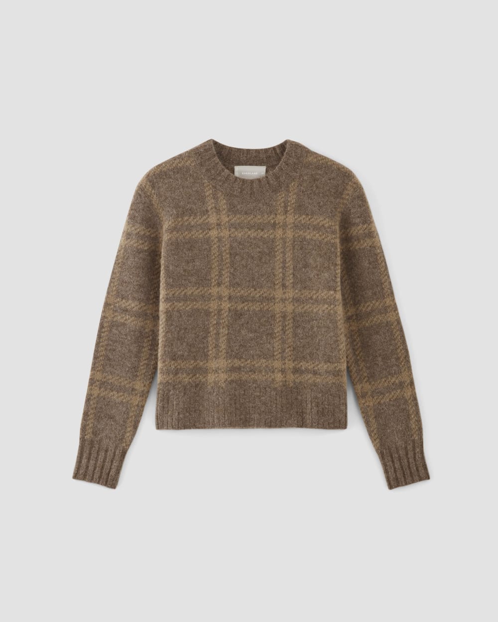The Alpaca Cropped Crewneck Sweater | Cocoa / Tiger's Eye