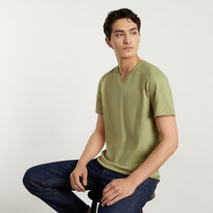 The Organic Cotton V-Neck Tee | Desert Palm