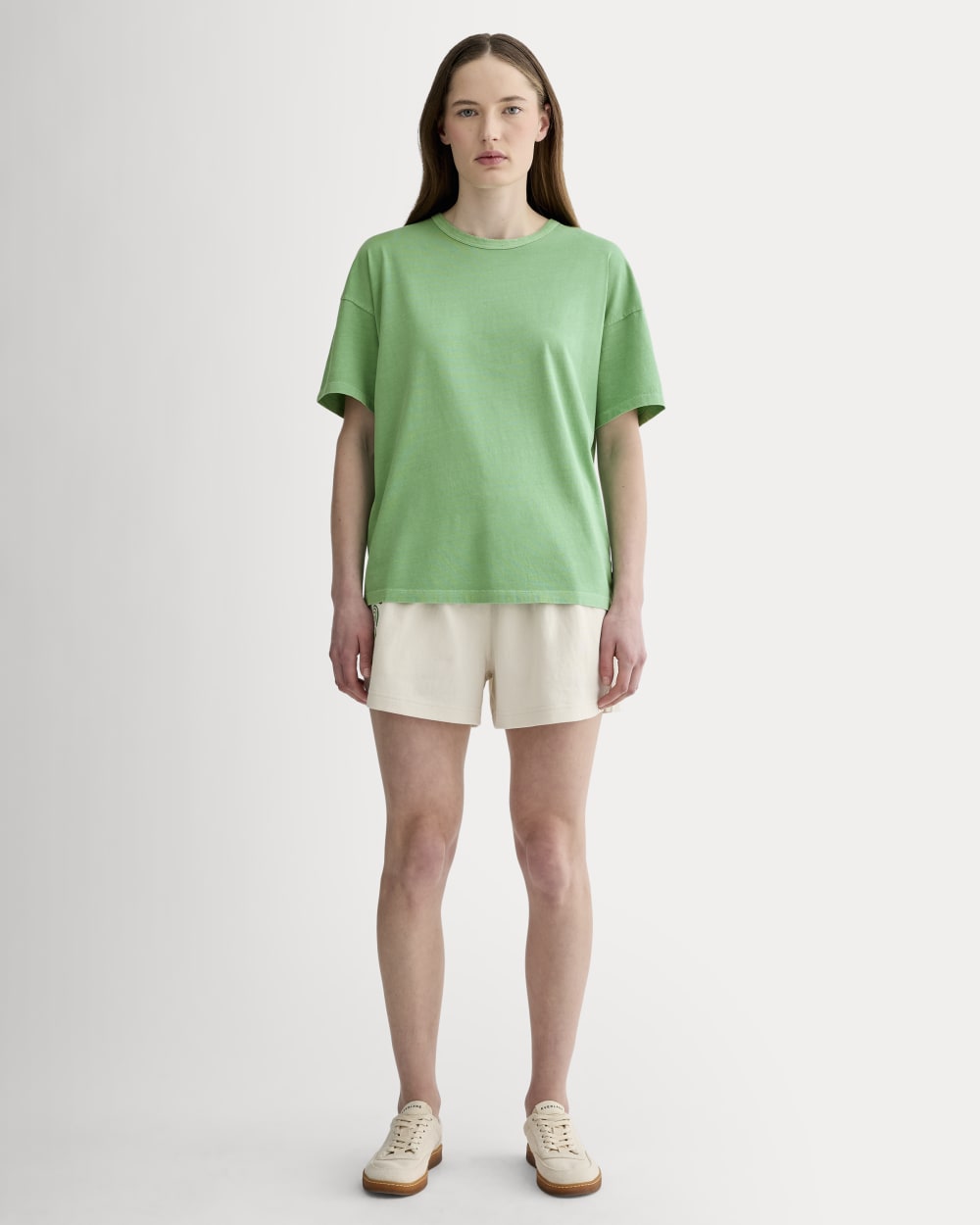 The Boyfriend Tee in Essential Cotton | Green Garment Dye
