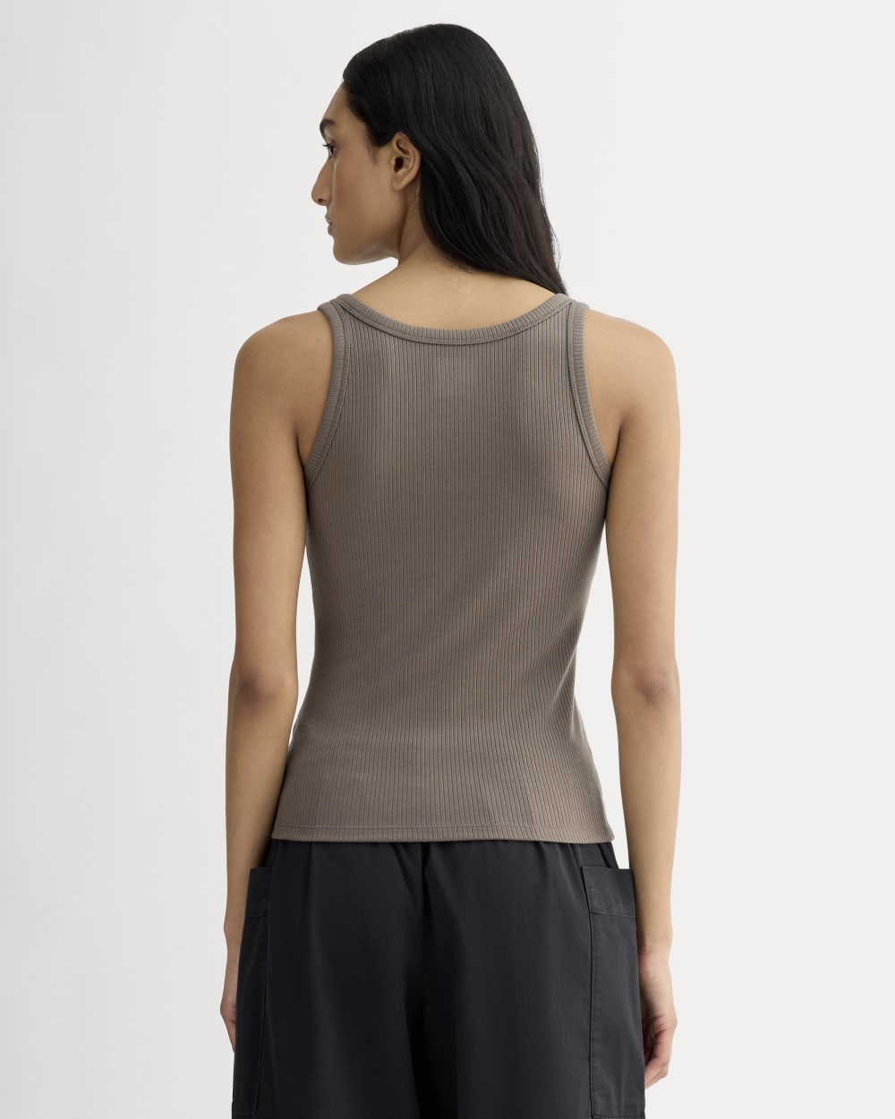The Shimmy Scoop-Neck Tank | Taupe