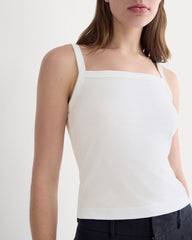 The Essential Square-Neck Tank | White