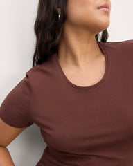 The Form Tee | Dark Mahogany