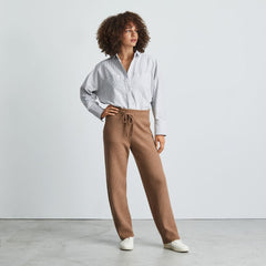 The Cozy-Stretch Wide-Leg Sweatpant | Camel