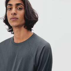 The Premium-Weight Long-Sleeve Crew | Uniform | Slate