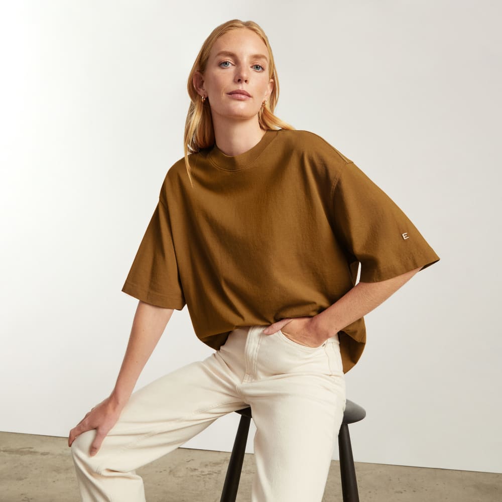 The Premium Weight Relaxed Tee | Tawny Brown