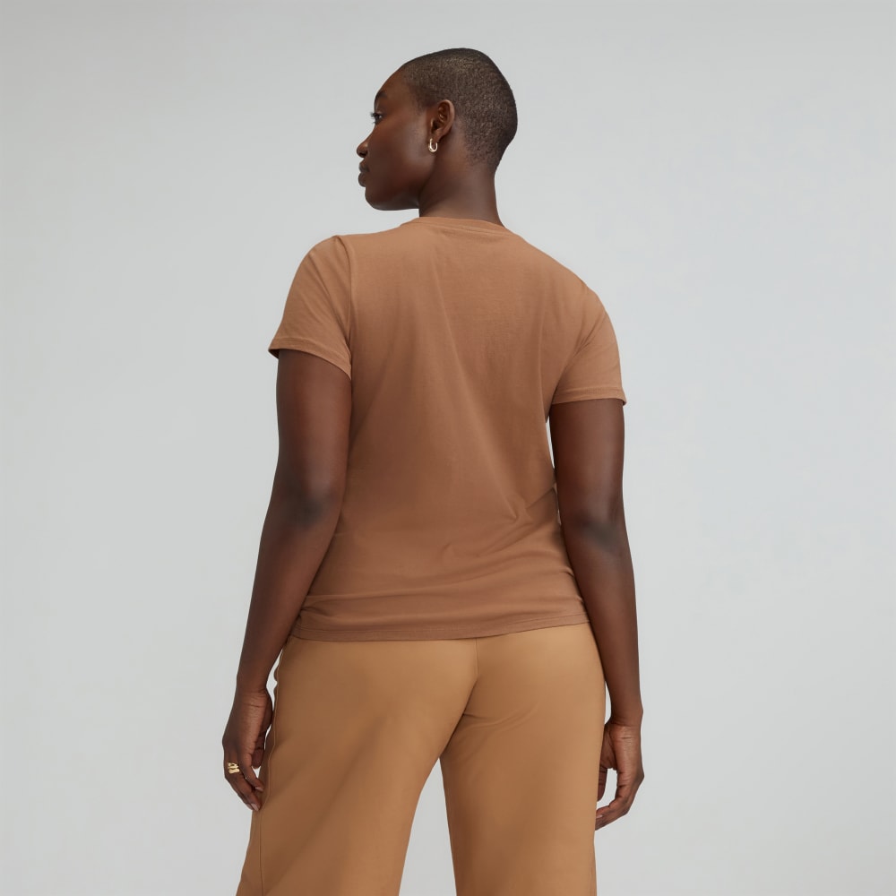 The Organic Cotton Crew Tee | Carob Brown