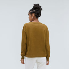 The Organic Cotton Long-Sleeve Tee | Tapenade