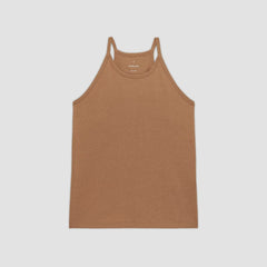 The Hemp Cutaway Tank | Carob Brown
