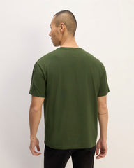 The Premium-Weight Relaxed Crew | Uniform | Deep Moss Green