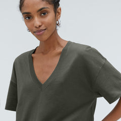 The Organic Cotton Slouchy V-Neck | Kambaba